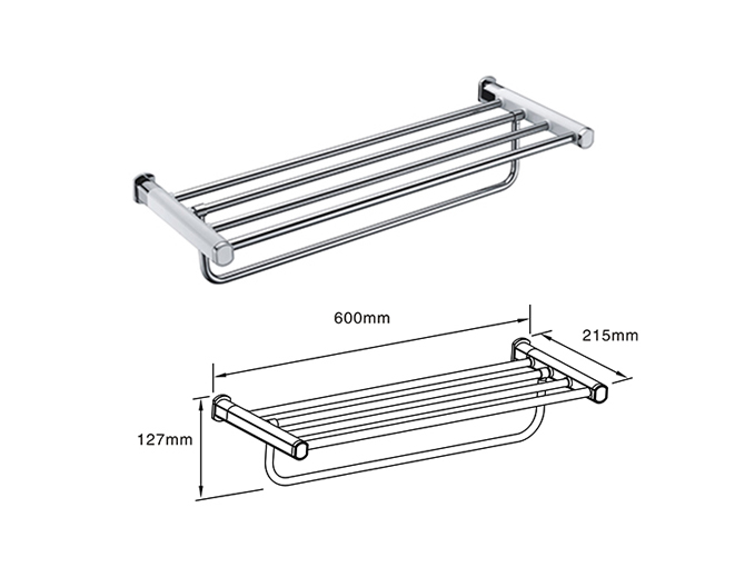 Towel Rack with Multiple rods