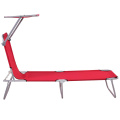 Canopy Folding Aluminium Sun Outdoor Beach Bed