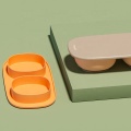 Plato de sellado de silicona para niños de Pascua con cuenco de alimentación para bebés