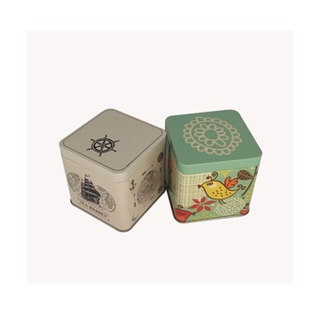 Chinesische quadratische Tee-Zinn-Kasten-Verpackung für Tee-Großverkauf