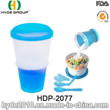 2016 Hot Sales Colorful Salad Shaker Cup Cereal Cup (HDP-2077)