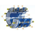 Ductile Iron Dismantling Joint EPDM Gasket Glavanized Steel Tie Rods