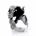 Exaggeration open mouth skull ring for Single man