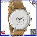 Yxl-378 Nuevo diseño de cuero genuino Mens Watch Mvmt cronógrafo Date Quartz Watch Wrist