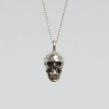 Fashion Stainless steel cool men's silver skull pendant