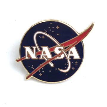 Insignia de pin de esmalte duro personalizado motivacional de la NASA