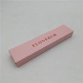 Cardboard Foldable Pen Packaging Box with Rose Gold