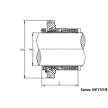 Tipo de vedação de cartucho duplo MF1701B