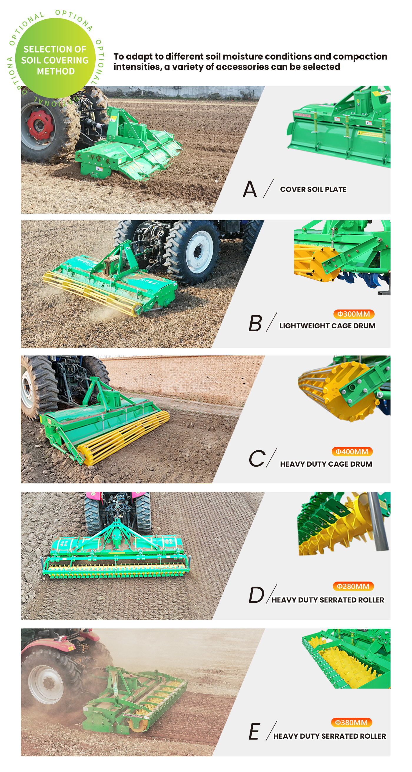 There are multiple options for post - tillage soil covering and compaction methods There are multiple options for post - tillage soil covering and compaction methods