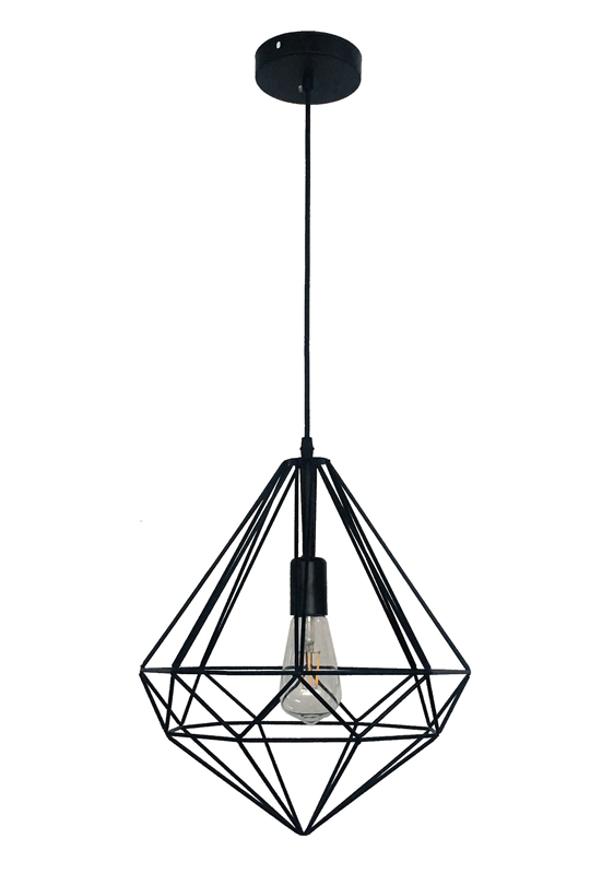 Black Geometric Light