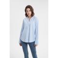 Langarm -Casual Shirts Vintage Streifenbluse