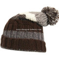 Gorro moda invierno punto pom pom