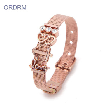 Stainless Steel Watch Band Bracelet For Valentine's Day