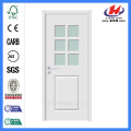 Jhk-G12 1/2 Lite 1 Panel Plank White Alabaster Glass Glass Folding Door