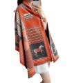 Womens Autumn Winter Thicken Printed Shawl Scarf Muffler