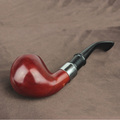 Classical Ebony Tobacco Pipe Wooden portable Smoking Pipe