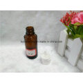 20ml Brown Essential Oil Bottle with White Screw Cap (EOB-13)