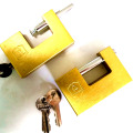 Imitate Brass Rectangular Padlock with Flat Key and Computer Key