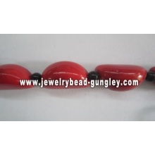 WholesFashion red Garlic shape ceramic beads