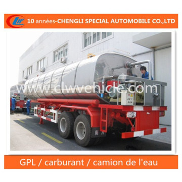 25 Cbm Asphalte Reservoir Semi-Remorque 2 Essieux Trailer