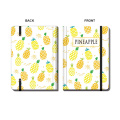 Cuaderno de tapa dura con correa estilo fruta personalizado