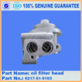 Komatsu oil filter head 6217-51-5103 for PC450-8