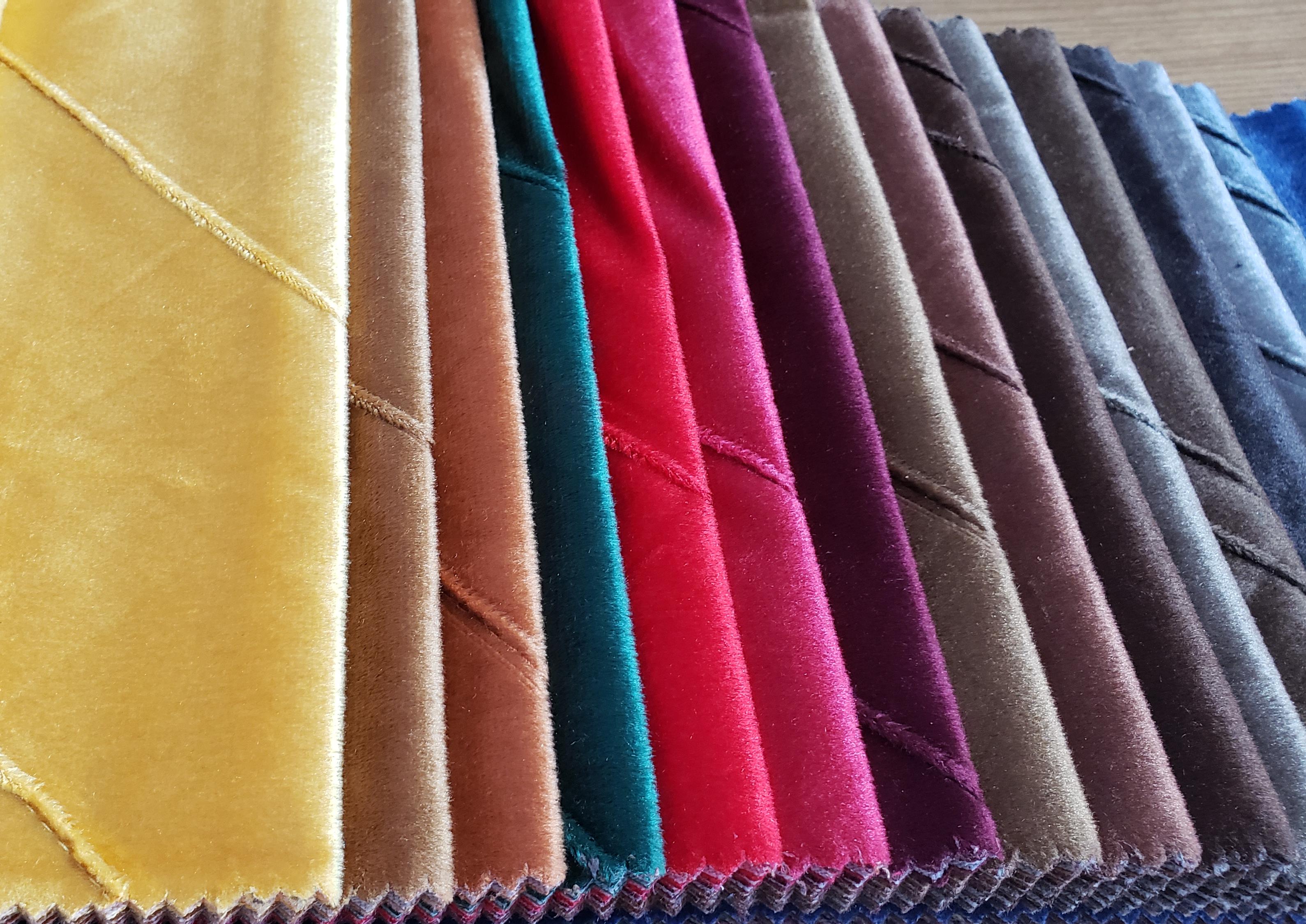 Quilted Velvet Fabric a Quilted Velvet Fabric a