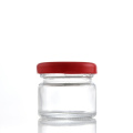 Mini jarra de mermelada de miel de vidrio 25 ml con tapa