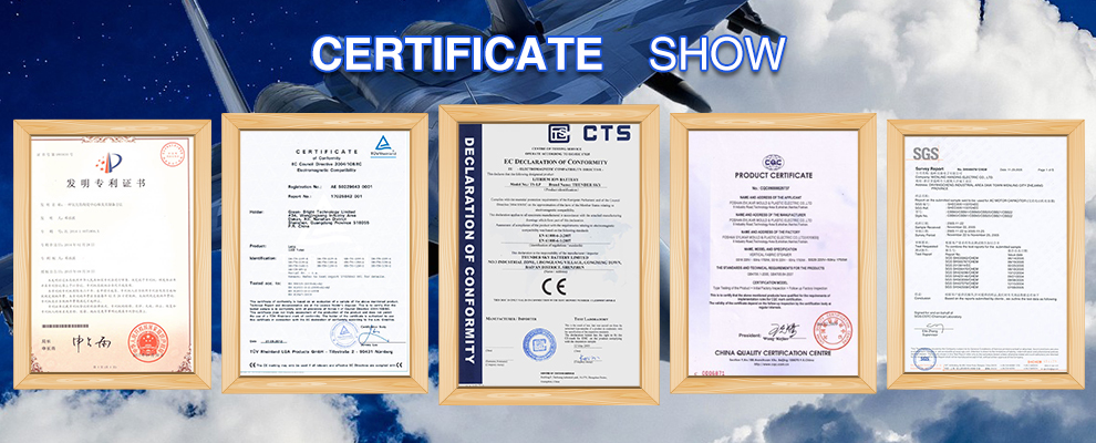 Industrial application ceramic certificates