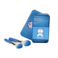7PCS Cosmetic Brush Set with Cute Blue Doraemon Metal Case Box
