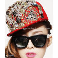 Acrylic fashion spiked fitted rivet cap hat