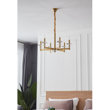 Modern Decoration Minimalist Gold Iron Chandelier Factory supply