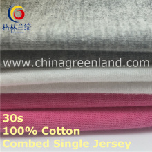 Cotton Combed Knitting Single Jersey Fabric for Bedsheet Textile (GLLML419)