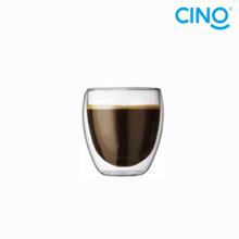 2014 nuevo productos vidrio borosilicato doble pared vidrio taza DG-B-100