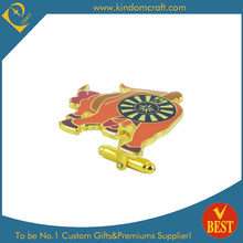 2015 Hotsale Enamel Glod Plating Cufflinks for Souvenir