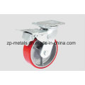 Heavy-Duty Aluminum PU with Whole Side Caster Wheel