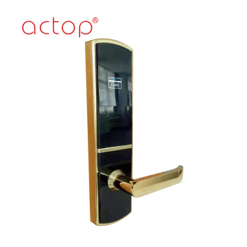 Gold high-end hotel door lock