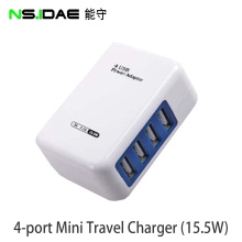 15,5W 4-porta MultiB Phone Charger White