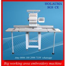 Industrial Tubular Computer Embroidery Machine / Single Head Big Size Flat Embroidery Machine