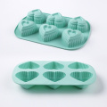 Blue Silicone Heart Shape Cake Mold