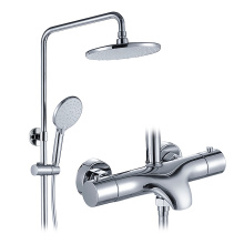 Exponierte 3 Funktionen Regendusche Set Thermostatische Dusche