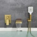 Concealed Wall Tub Faucet Set with Hand Shower