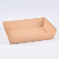 Compostable recyclable biodegradable lunch paper board tray