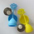 Green Tea Infuser Material Safe Silicone Lotus Handle