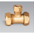 Brass pipe fitting brass Female Cross