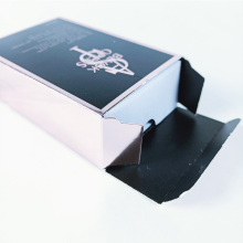 Rose gold paper emboss logo perfume box