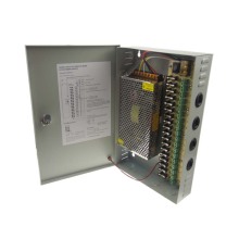 12v 10a 18-channel cctv power supply box