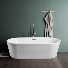 Построить com отдельно стоящую ванну 56 -дюймовую современную бессмысленную акриловую душевую ванну