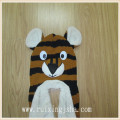 kids knitted tiger hooded scarf  3 in 1