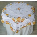 Hollow embroidery round tablecloth